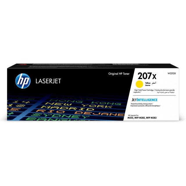 HP 207X Yellow Toner Cartridge 3150 pages Original W2212X Single-pack