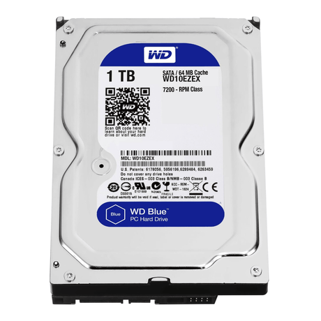 WD Blue 3.5-inch 1TB Serial ATA III Internal Hard Drive WD10EZEX