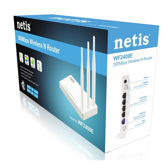 Netis WF2409E 300Mbps Wireless N Router Netis System White