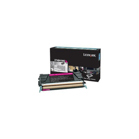 Lexmark X748H1MG Magenta Toner Cartridge 10,000 Pages Original Single-pack