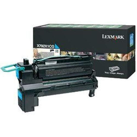 Lexmark X792X1CG Cyan Toner Cartridge 20,000 Pages Original Single-pack