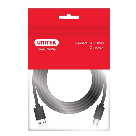 Unitek 3m USB2.0 Type-A Male to Type-B Male Cable Y-C420GBK