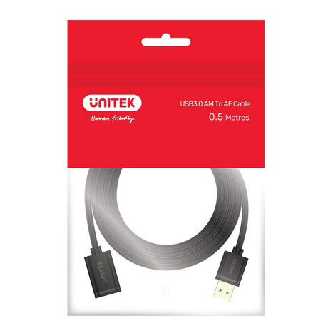 Unitek 2m USB3.0 Extension Cable Y-C459GBK