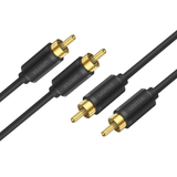 Unitek 5m 2RCA to 2RCA Male to Male Cable Y-C948BK