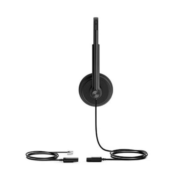 Yealink YHS34 Entry-level RJ9 Headphone Binaural Leathe Black YHS34-DUAL