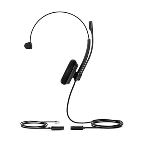 Yealink YHS34-Lite-Mono Wired Headset with QD to RJ-9 port YHS34 LITE MONO